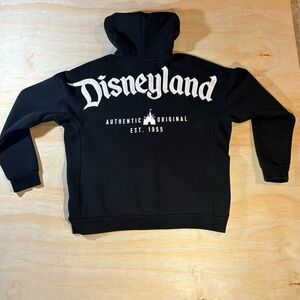 Disneyland Zip Up Hoodie Black Adult M – Embroidered Logo, Est. 1955